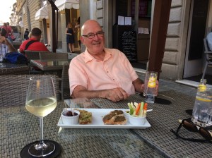 Bob Blesse outside the JT Caffe