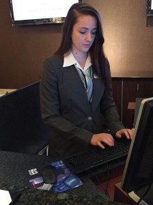 Alyssa at work