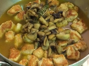 turkey and mushrooms